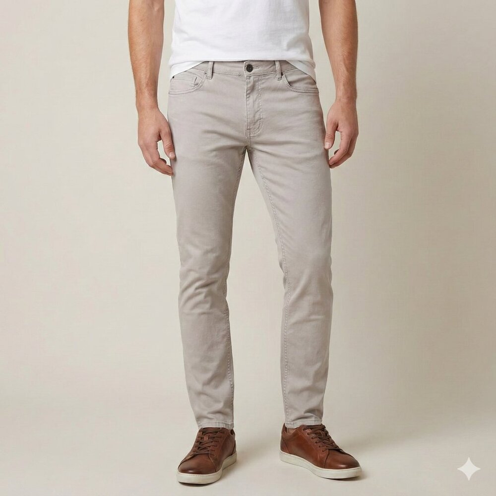 Zara Men's Beige Skinny Fit Style Chinos Pants